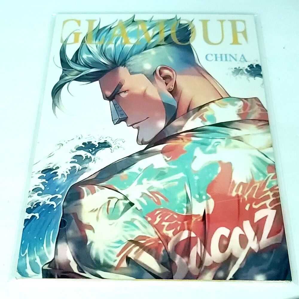 One Piece Franky Brook #054 Double-sided Art Board Size A4 8" x 11" Waifu Card